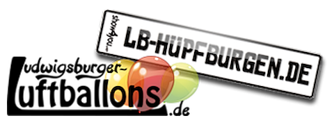 Ludwigsburger Hüpfburgen und Luftballons, Hochzeitstauben · Ballons Bietigheim-Bissingen, Logo