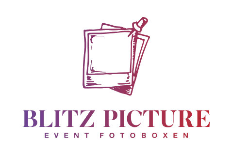 Blitz Picture - Fotoboxen, Technik · Verleih · Zelte Böblingen, Logo