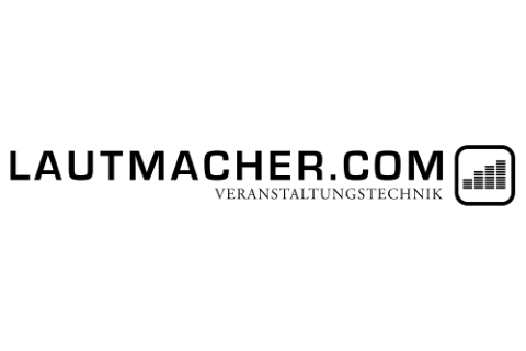 Lautmacher Veranstaltungstechnik, Technik · Verleih · Zelte Ludwigsburg, Logo